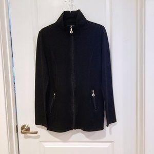 PattyBoutik Women Collar Pockets Casual Zip Jacket